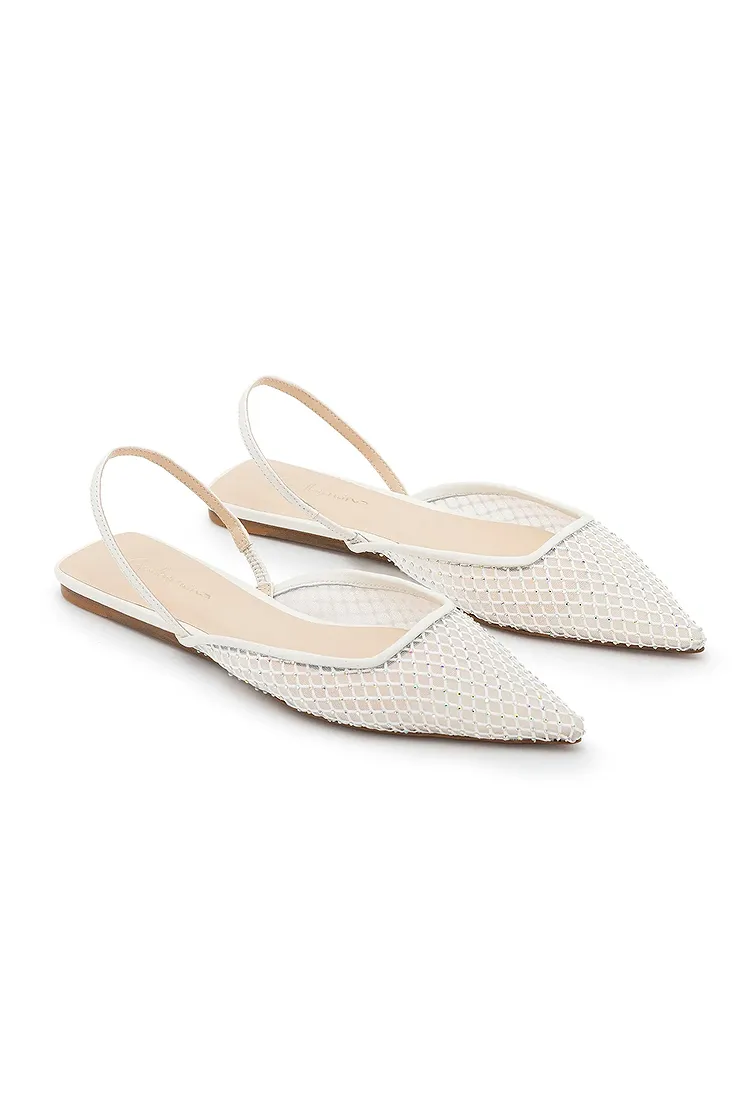 GLOVE PEROLA biserno-bijele sandale