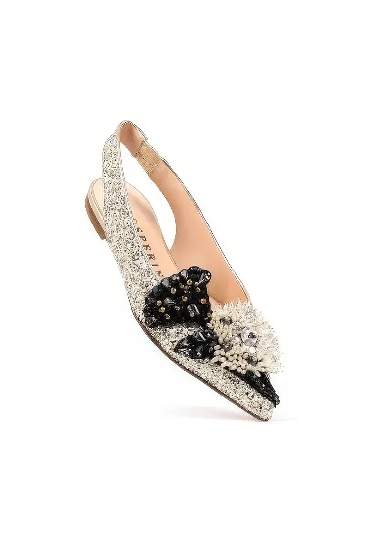 PASCIÀ sandale sa ukrasnim draguljima i perlama